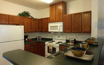 Fully-equipped kitchen with breakfast bar*